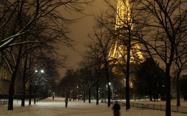 Snow in Paris!